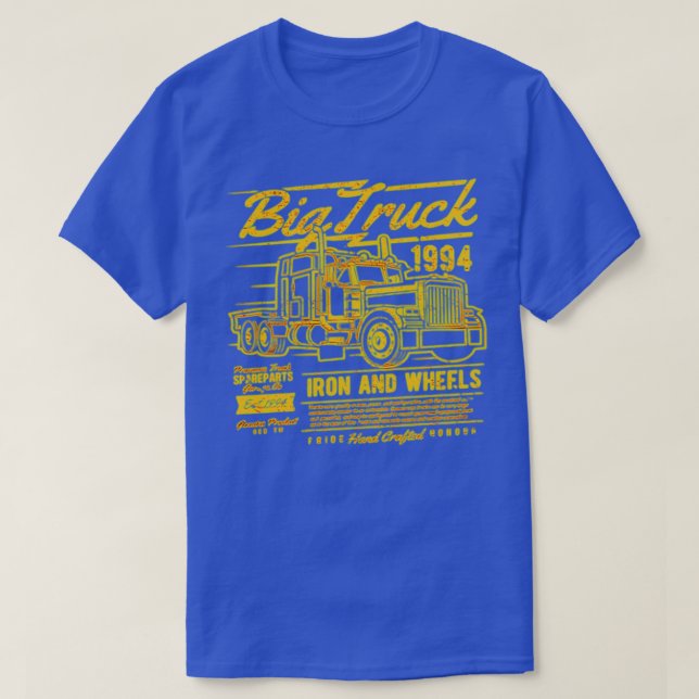 T-shirt Typographie graphique Big Truck (Design devant)
