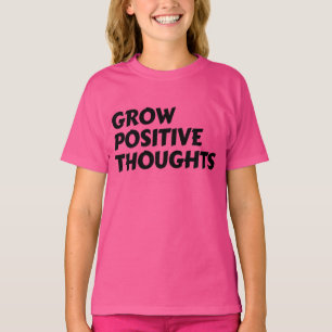 T-shirt typographie inspirante de pensées positives à cult