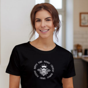T-shirt Typographie Inspirante Simple Moderne Abeille