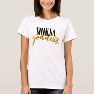 T-shirt Typographie juive glamour Shiksa Goddess