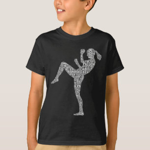 T-shirt Typographie Kickboxer - Arts martiaux mixtes Kickb