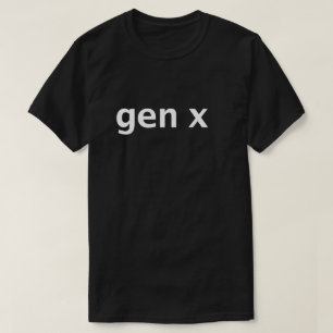 T-shirt Typographie minimale Gen X