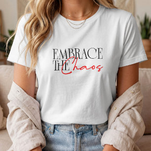 T-shirt Typographie minimaliste Chaos Script