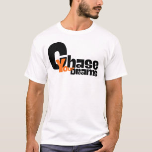 T-shirt Typographie Minimaliste Poursuis Tes Rêves Motivat