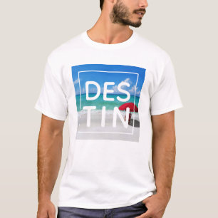 T-shirt Typographie moderne de la plage de Destin en Flori