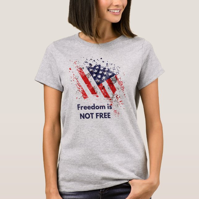 T-shirt Typographie moderne élégante Liberté politique (Devant)