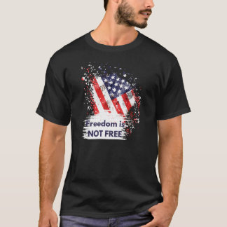 T-shirt Typographie moderne élégante Liberté politique