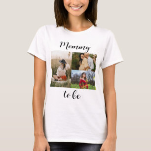 T-shirt Typographie moderne Maman être personnalisée Colla