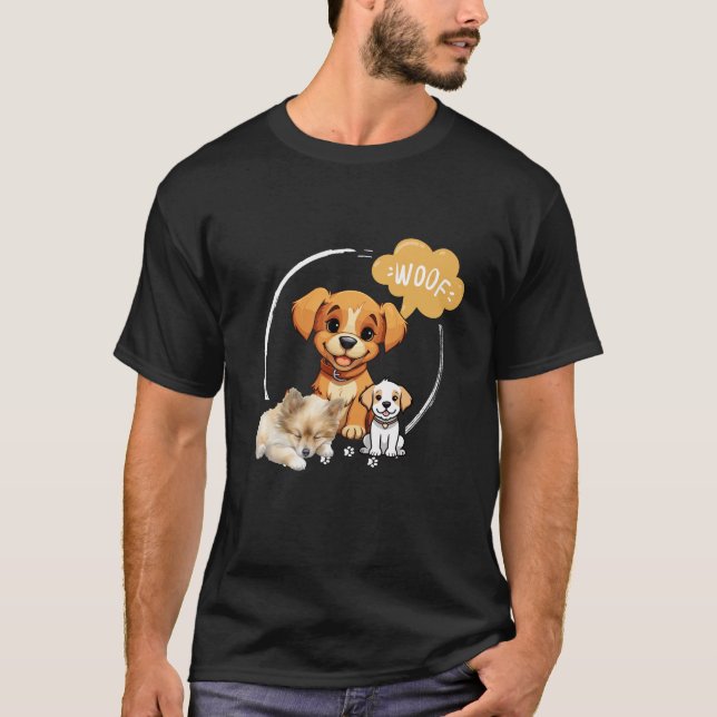 T-shirt Typographie Nom et photo Pet's Simple Modern Cool (Devant)