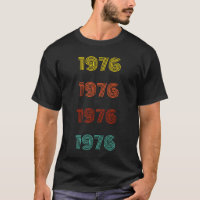 Typographie Rétro Année 1976