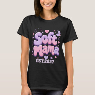 T-shirt Typographie Rétro Douce Maman Bulle