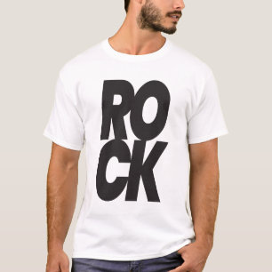 T-shirt Typographie Rock Empilée