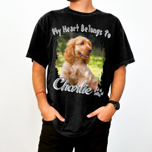 T-shirt Typographie simple et cool pour animal de compagni