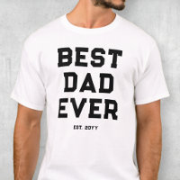 Typographie simple noir et blanc Meilleur Papa Eve