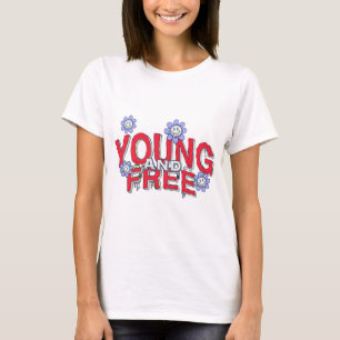 T-shirt typographie violette
