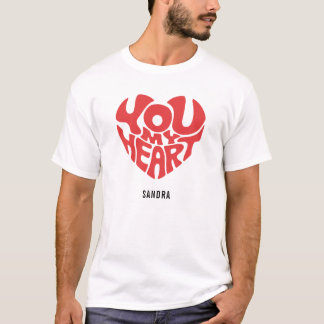 T-shirt Typographie Vous Mon Coeur