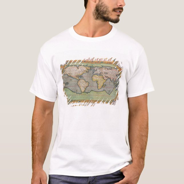 T-shirt Typus Orbis Terrarum, carte du monde (Devant)
