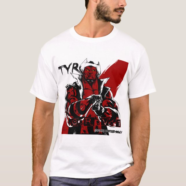 T-SHIRT TYR CRACKING KNUCKLES..GALAXY REMIXY (Devant)
