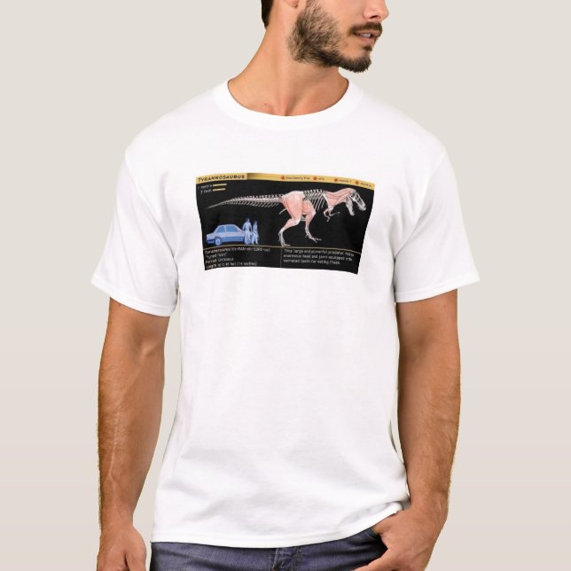 T-shirt Tyrannosaurus Rex - Biology Dinosaur Jurassic (Devant)