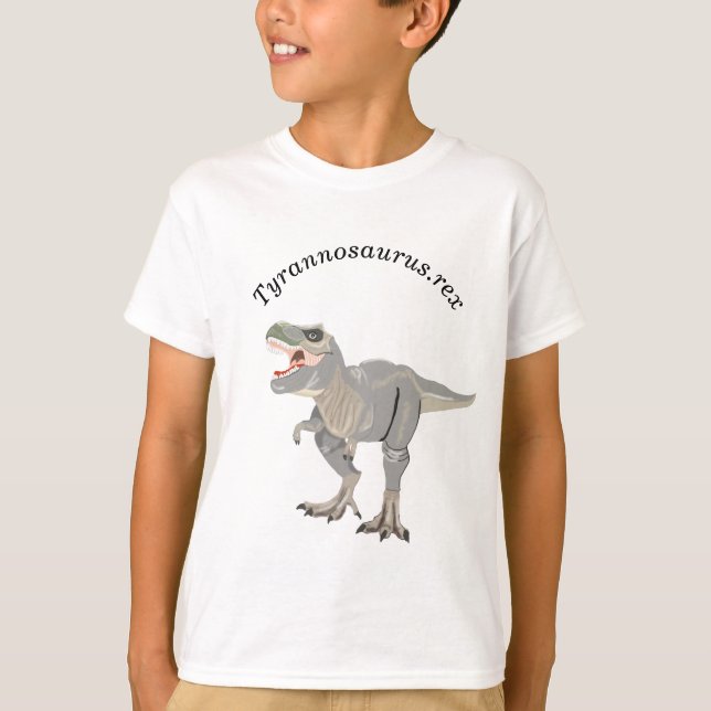 T-shirt Tyrannosaurus rex effrayant (Devant)