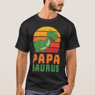 T-shirt Tyrannosaurus Rex Papasaurus Dinosaur Fête des pèr