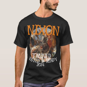 T-shirt TZAR Bronzé Reposé & BLANC NIXON 2032 Président