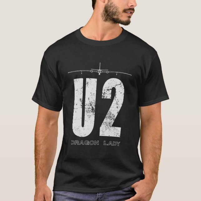 T-shirt U-2 Dragon Lady Spy Plane (Devant)