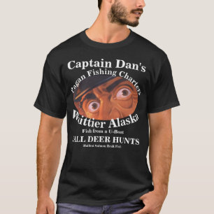 T-shirt U-Boat Halibut Pêche avec le capitaine Dan