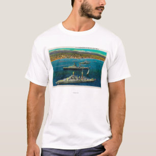 T-shirt U.S. Cuirassés ancrés à Long Beach
