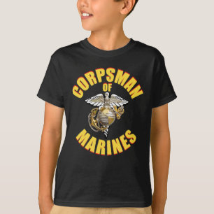 T-shirt U.S. Navy Corpsman 8404 FMF Veteran Eagle Globe