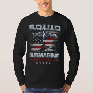 T-shirt U S Submarine Service Vétérinaire Sous-marin Drape