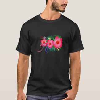T-shirt Ualapue Hawaii Fleurs tropicales Vacances en famil