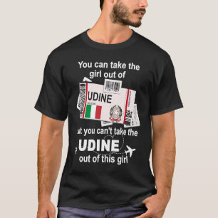T-shirt Udine Boarding Pass Udine Girl Udine
