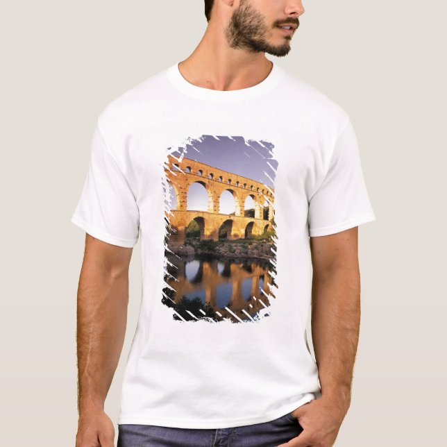 T-shirt UE, France, Provence, Gard, Pont du Gard. (Devant)