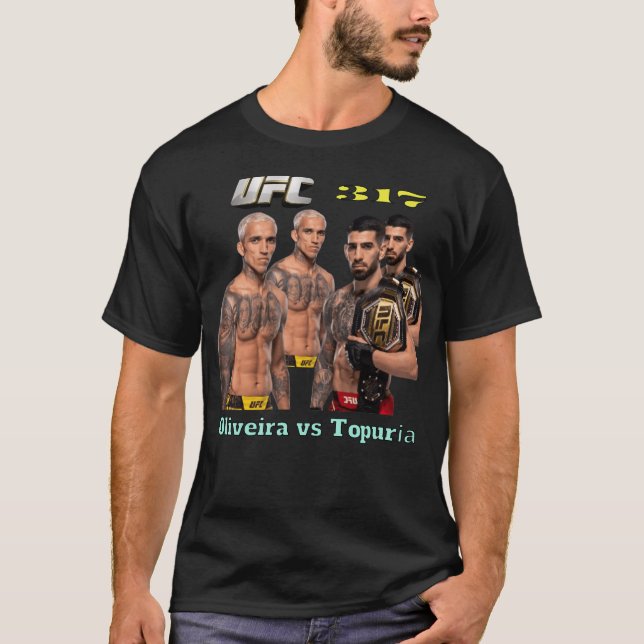 T-shirt UFC 317, Oliveria vs Topuria (Devant)