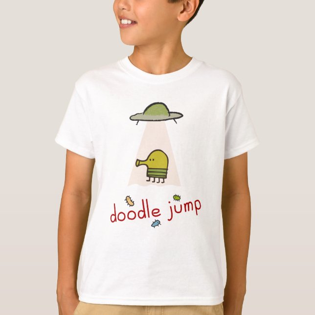 T-shirt UFO Doodle Jump (Devant)