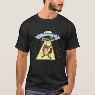 T-shirt Ufo Enlèvement Dabbing Beaver Forest Animal