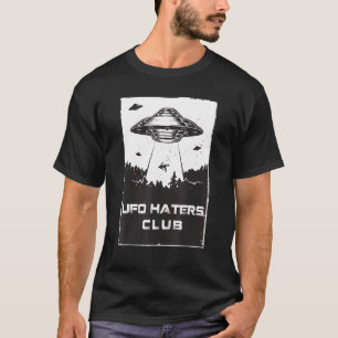 T-shirt Ufo Haters Club Anti Ufo Social Pour Hommes Femmes