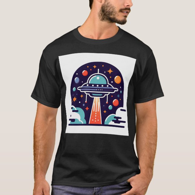 T-shirt Ufo Illustration (Devant)