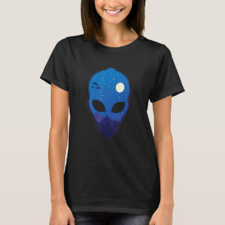 T-shirt Ufos at Night in Alien Head
