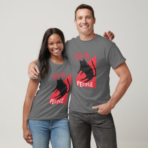 T-shirt Ugh People Chat noir