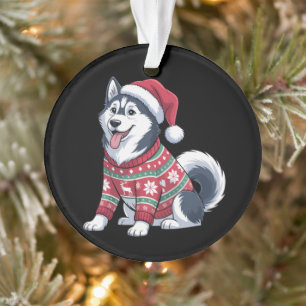 T-shirt Ugly Chien Husky Sibérien Casquette de Pèr