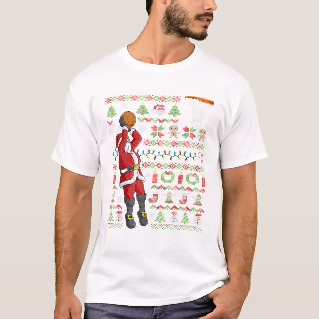T-shirt Ugly Christmas Santa Claus (Devant)