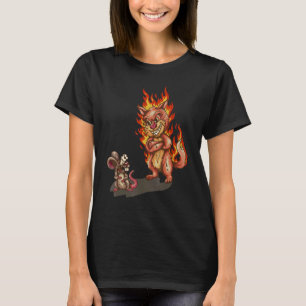 T-shirt Uhh Woof Chat Et Souris Chien