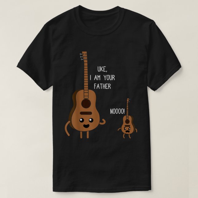 T-shirt Uke Je Suis Ton Père Funny Ukulele Banjo Guitare P (Design devant)