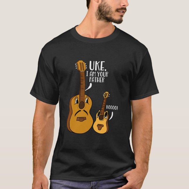 T-shirt Uke Je Suis Votre Père Ukulele Noo Musicien Guitar (Devant)