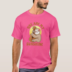 T-shirt Uke Sont Mon Sunshine Cute Ukulele Guitare Sloth