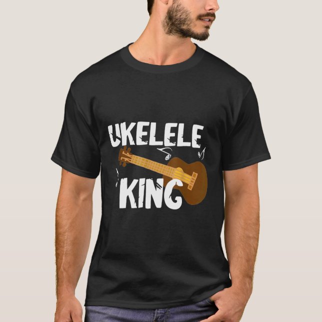 T-shirt Ukelele King Guitariste Uke Instrument Hawai (Devant)