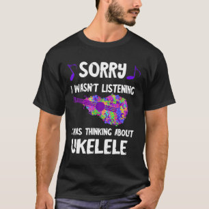 T-shirt Ukelele Player Hawaiian Music Instrument Guitare G