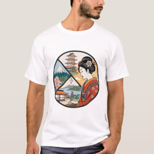 T-shirt Ukiyo-e ("Photos du monde flottant")